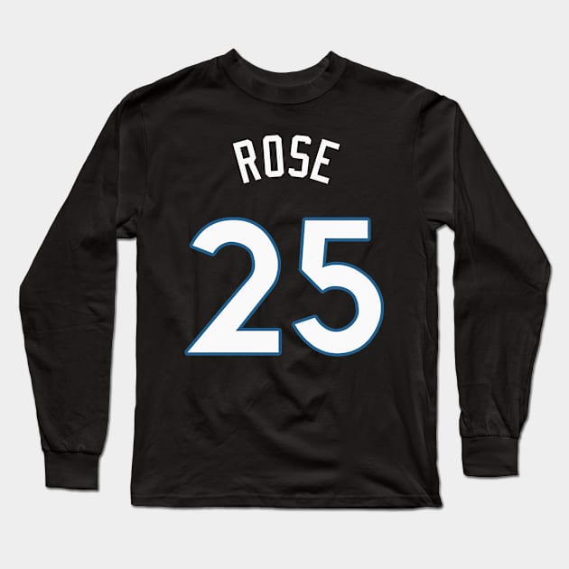 Derrick Rose Long Sleeve T-Shirt by telutiga